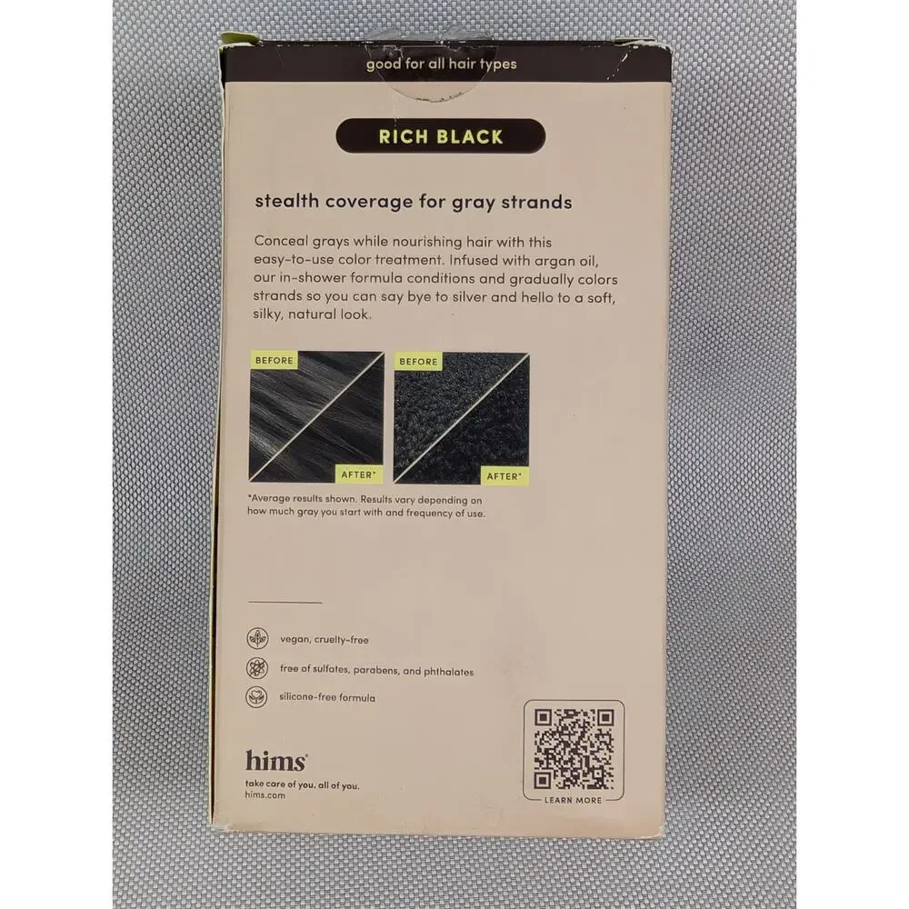 hims Under Cover Hair Color & Conditioner Rich Black 5 fl oz